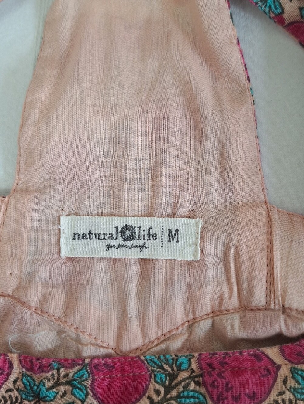 NWOT NATURAL LIFE Floral Wide Leg Jumpsuit in Pink and Navy - Picture 8 of 11